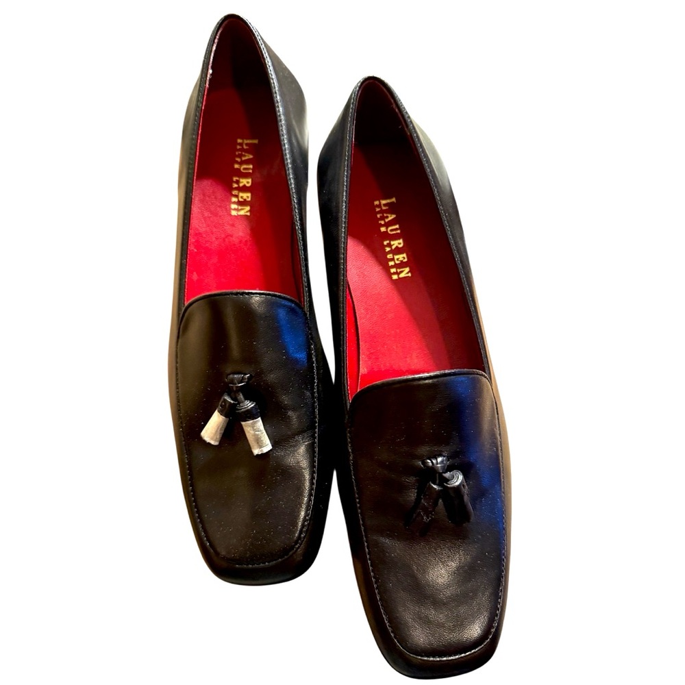 NEW Vintage Lauren RALPH LAUREN Tassel
Black Leather Elizabeth VI Loafers